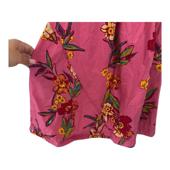 Free People TUNICA JODIE Sunrise Combo Pink Floral Print Mini Dress SZ XS - Picture 11 of 12